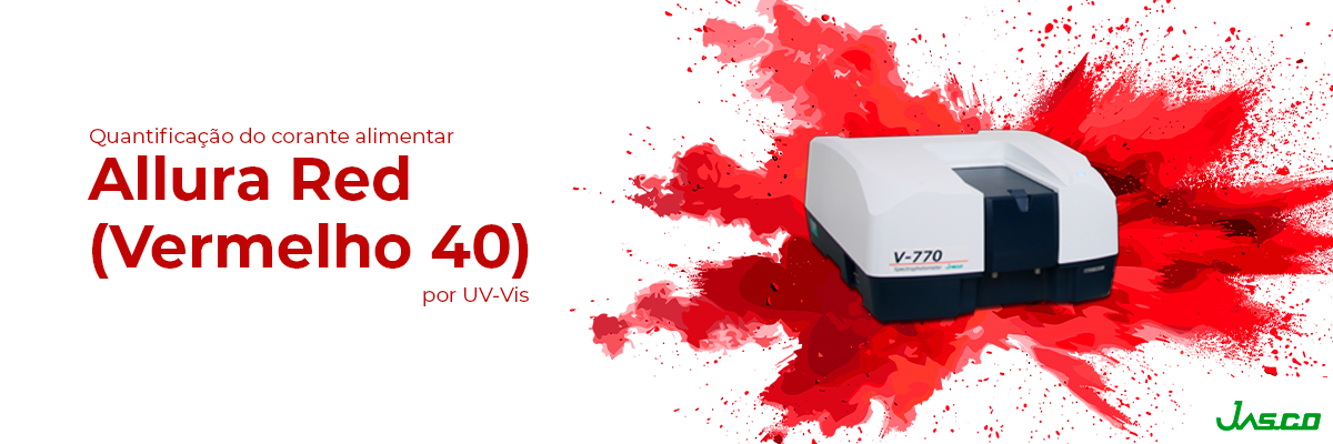 Quantificação do corante alimentar Allura Red (Vermelho 40) por UV-Vis