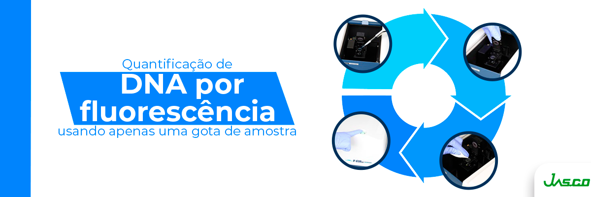 Quantificação de DNA por fluorescência usando apenas uma gota de amostra